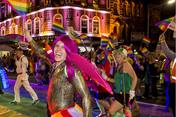 Stay at Vulcan Hotel (Travel Proud) and head to the Sydney Gay & Lesbian Mardi Gras